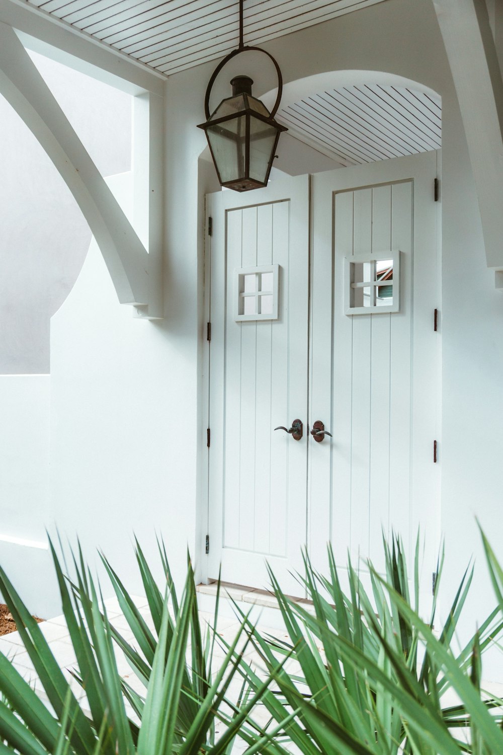 Front entrance — locked