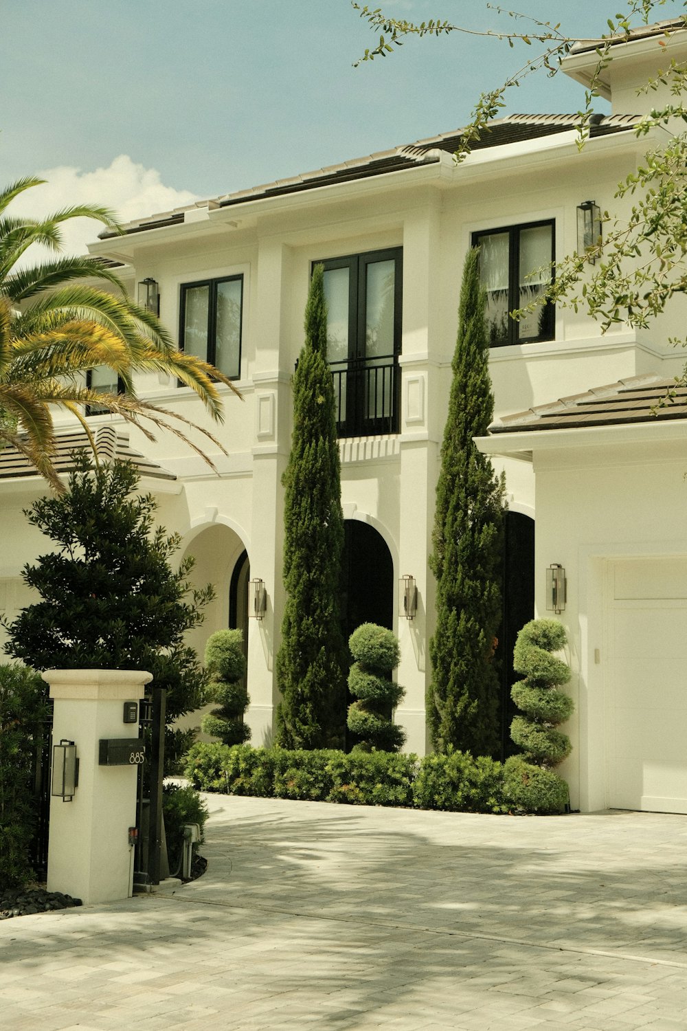 Front entrance — locked