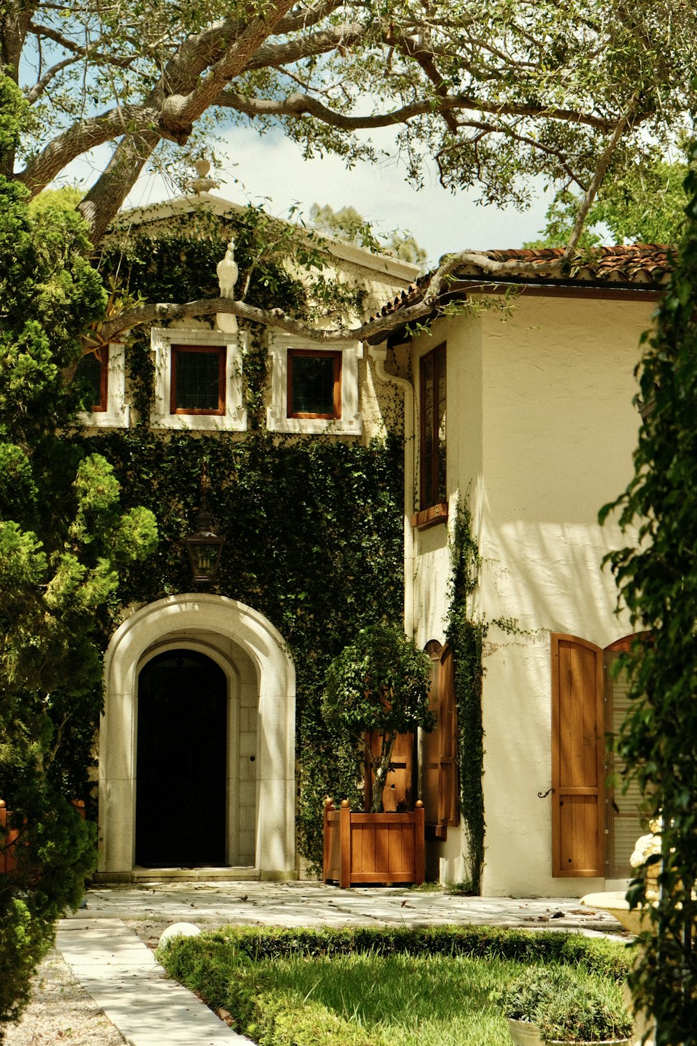 Front entrance — locked